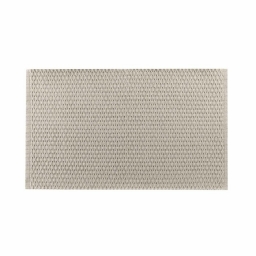 Tapis rectangle 50 x 80 cm coton/polyester tisse alivia Lin