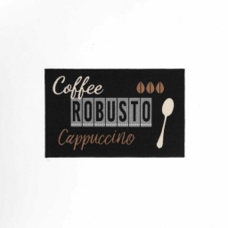 Tapis rectangle 50 x 80 cm imprime cappuccino Sans