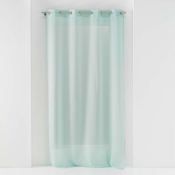 Voilage a oeillets 140 x 240 cm voile sablé Sandra Menthe