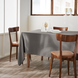 Nappe rectangulaire 150 x 350 cm &ndash; Double gaze de coton &ndash; Ga&iuml;a Granit