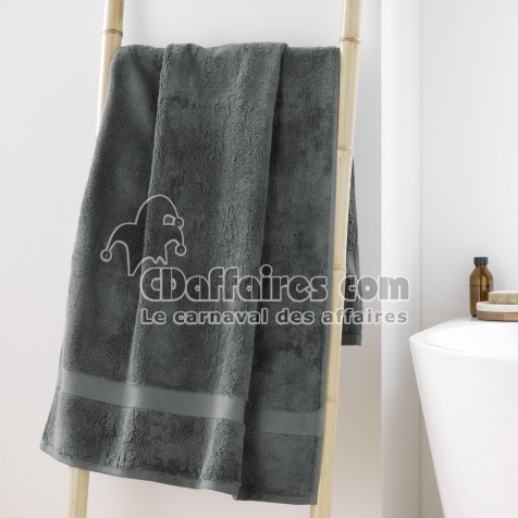 Drap de douche 70 x 130 cm &mdash; &eacute;ponge coton peign&eacute; &Eacute;l&eacute;gance 600 g/m&sup2; - Anthracite