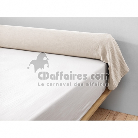 Taie de traversin gaze de coton Ga&iuml;a &ndash; 85 x 185 cm - Pampa