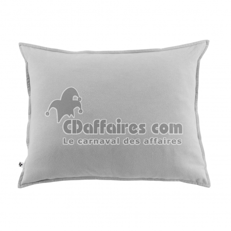 Taie d&rsquo;Oreiller 50 x 70 cm &ndash; Flanelle Chaude &ndash; Candice Gris Chambr&eacute;