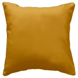 Coussin Déhoussable Compressé 60 x 60 cm – Polyester Uni Essentiel Ocre