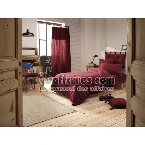 Housse de couette en double gaze de coton – 140 x 200 cm – Gaïa Bordeaux