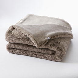 Plaid Ultra Doux Imitation Fourrure – Sven Loutre – 140 x 200 cm