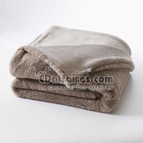 Plaid Ultra Doux Imitation Fourrure – Sven Loutre – 140 x 200 cm