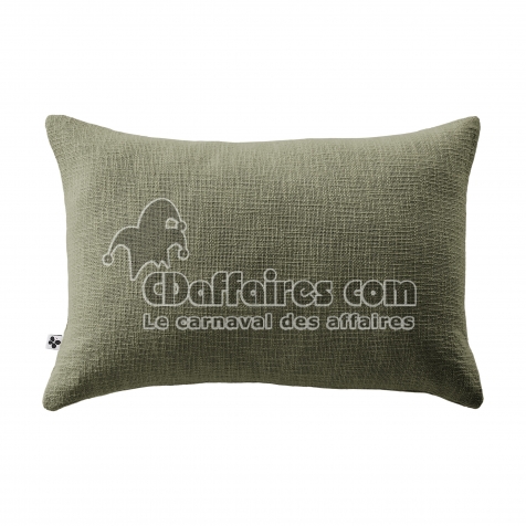 Coussin D&eacute;houssable 40 x 60 cm &ndash; 100 % Coton Textur&eacute; &ndash; Sixtine Thym