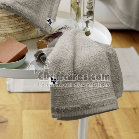 Serviette Invit&eacute; 30 x 50 cm &ndash; Coton &Eacute;pais 600 g/m&sup2; &ndash; Garance Argile