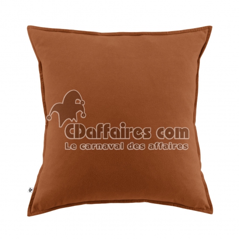 Taie d’oreiller 63 x 63 cm – Flanelle chaude – Collection Candice – Coloris Tomette
