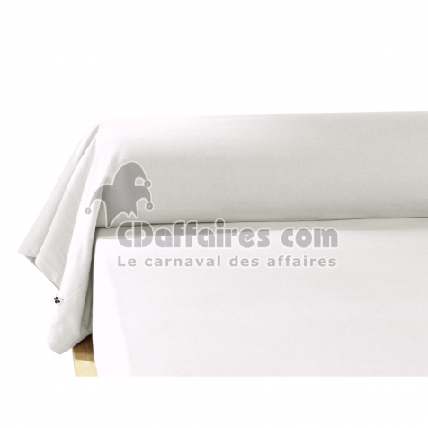 Taie de Traversin 85 x 185 cm – Flanelle Chaude – Candice Blanc