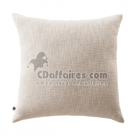 Coussin D&eacute;houssable 45 x 45 cm &ndash; 100 % Coton Textur&eacute; &ndash; Sixtine Pampa
