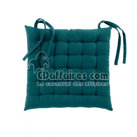 Assise matelass&eacute;e 38 x 38 cm &ndash; Coton/Polyester recycl&eacute; GRS &ndash; Twily &Eacute;meraude