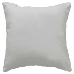 Coussin d&eacute;houssable 60x60 cm &ndash; Essentiel polyester uni Gris