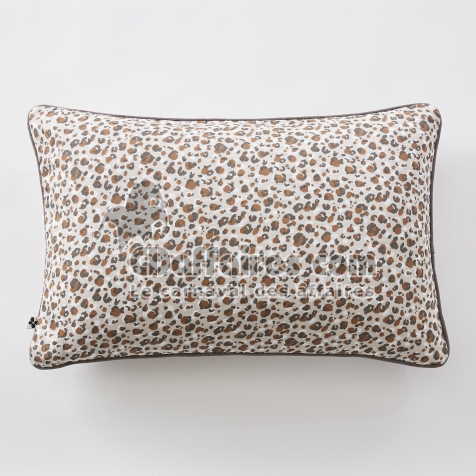 Coussin d&eacute;houssable 40 x 60 cm &ndash; Gaze de coton imprim&eacute;e L&Eacute;ONIE