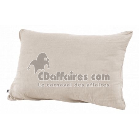 Taie d&rsquo;Oreiller 50 x 70 cm &ndash; Double Gaze de Coton &ndash; Ga&iuml;a Pampa