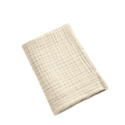 Serviette Invité Gaïa 30 x 50 cm – Gaze de Coton Unie Pampa