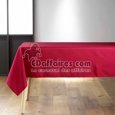 Nappe de Table XXL 140 x 300 cm &ndash; Polyester Uni &ndash; Teinte