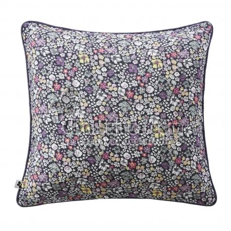 Coussin Déhoussable avec Passepoil 45 x 45 cm – Gaze de Coton Imprimée Malia