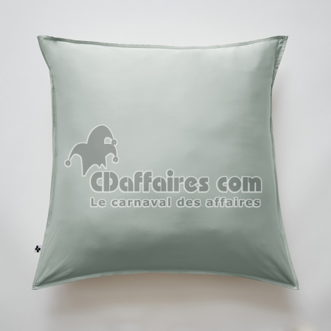 Taie d&rsquo;Oreiller 63 x 63 cm &ndash; Satin de Bambou &ndash; Salom&eacute; Eucalyptus