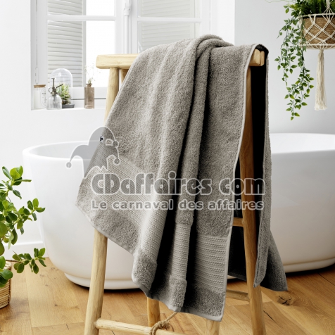 Drap de Bain 90 x 150 cm &ndash; Coton &Eacute;pais 600 g/m&sup2; &ndash; &Eacute;ponge Unie &ndash; Garance Argile