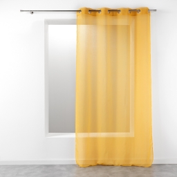 Voilage à Œillets 140 x 240 cm – Étamine Crash Telma Jaune