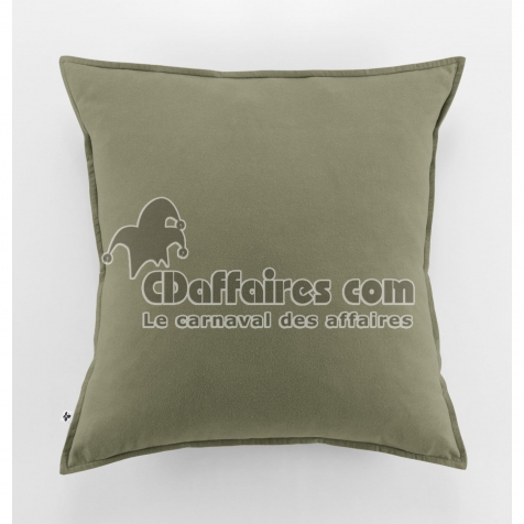 Taie d’oreiller 63 x 63 cm – Flanelle chaude – Collection Candice – Coloris Romarin