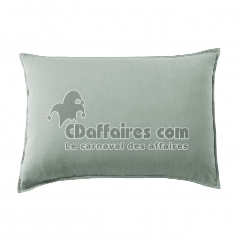 Taie d&rsquo;oreiller 50 x 70 cm en Lyocell &ndash; Mod&egrave;le Lysandre Lichen