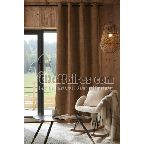 Rideau 140 x 240 cm &ndash; Occultant Total & Thermique &ndash; Bjorn Camel