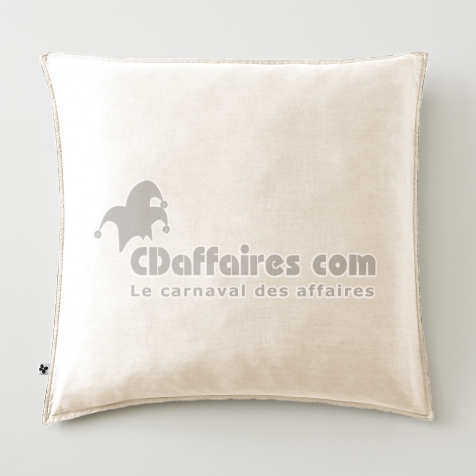 Taie d&rsquo;oreiller 63 x 63 cm &mdash; Lyocell uni LYSANDRE &mdash; 120 fils - Pampa