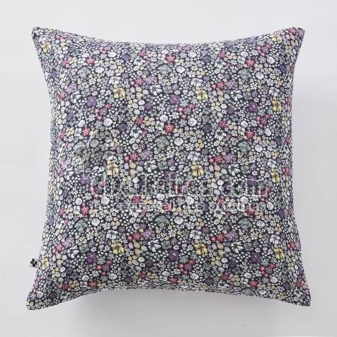 Taie d&rsquo;Oreiller 60 x 60 cm &ndash; Gaze de Coton Imprim&eacute;e &ndash; MALIA Floral