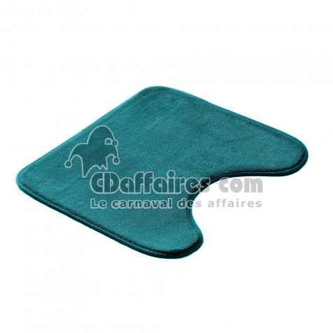 Contour wc microfibre 45*45cm vitamine bleu emeraude Bleu/emeraude