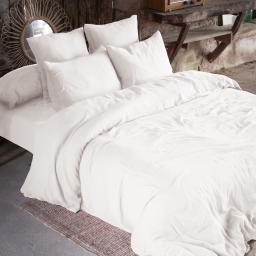 Copy de Housse de couette double gaze de coton 240 x 220 cm chantilly (white) Blanc