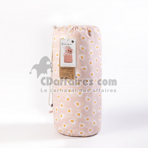 Couette imprim&eacute;e 140 x 200 cm + 1 taie 60 x 60 cm Fresh Popcorn