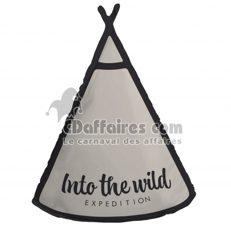 Coussin d&eacute;co d&eacute;houssable 37,5 x 50 cm wild Naturel