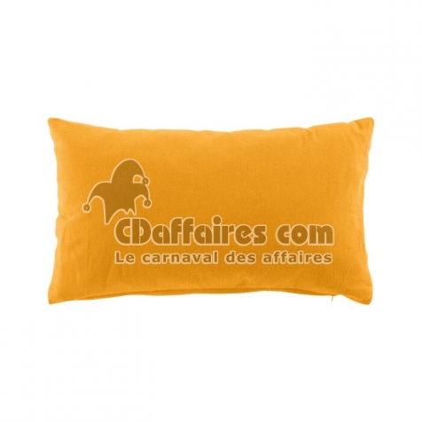 Coussin dehoussable 30 x 50 cm coton/polyester recycle grs twily Jaune