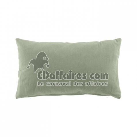 Coussin dehoussable 30 x 50 cm coton/polyester recycle grs twily Sauge