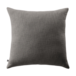 Coussin Déhoussable 45 x 45 cm 100% coton Sixtine Ardoise