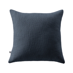 Coussin Déhoussable 45 x 45 cm 100% coton Sixtine Bleu Marine