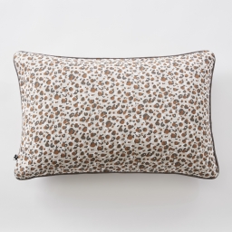 coussin déhoussable avec passepoil 40 x 60 cm gaze de coton imprimée léonie