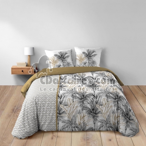 Douceur d'int&eacute;rieur, Housse de couette  3 Pi&egrave;ces (240 x 220 cm) Dakar, 100% Coton