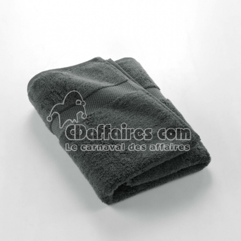 Drap de douche 70 x 130 cm eponge unie elegance Anthracite