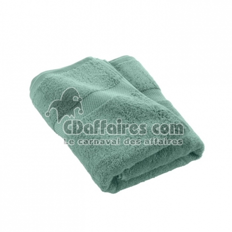 Drap de douche 70 x 130 cm eponge unie elegance Celadon