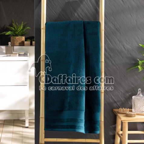 DRAP DE DOUCHE 70 x 130 CM EPONGE UNIE TENDRESSE INDIGO