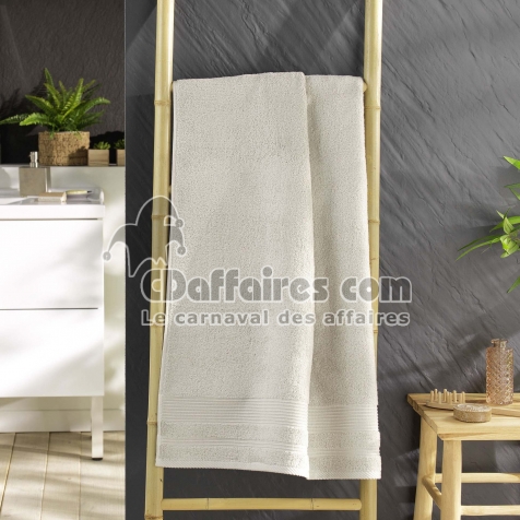 Drap de douche 70 x 130 cm eponge unie tendresse Lin