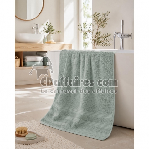 Drap de Douche Spa 70 x 140 cm 100% Coton 400 gr/m&sup2; - Menthe