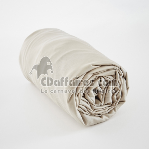 Drap housse 140 x 190 cm satin de bambou Salomé Naturel