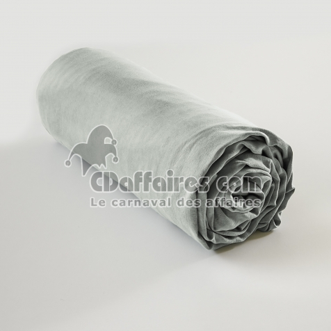 Drap-housse 160 x 200 cm en Lyocell - bonnet 35 cm Lysandre Lichen