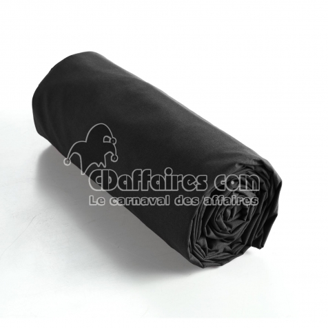 Drap housse coton luxe 140 x 190 cm bonnet 30 cm Ambre Noir