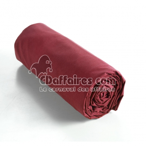 Drap housse King zise 200 x 200 cm bonnet 30 cm Ambre Bordeaux